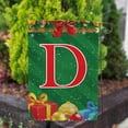 thumbnail image 3 of America Forever Monogram Christmas Garden Flag Letter D 12.5 x 18 inch Double Sided Merry Christmas Gifts Presents Ornament Ball Winter Farmhouse Red & Green Holiday Yard Outdoor Decoration, 3 of 7