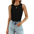 thumbnail image 2 of SHenli Womens Double Lined Tank Tops V Neck Basic Sleeveless Shirts Racerback Silk Shirt Summer Tees, 2 of 5