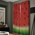 thumbnail image 3 of Watermelon Fruit Cartoon Window Curtains Living Room Outdoor Print Decor Kids Window Treatment Valances Party, 3 of 5