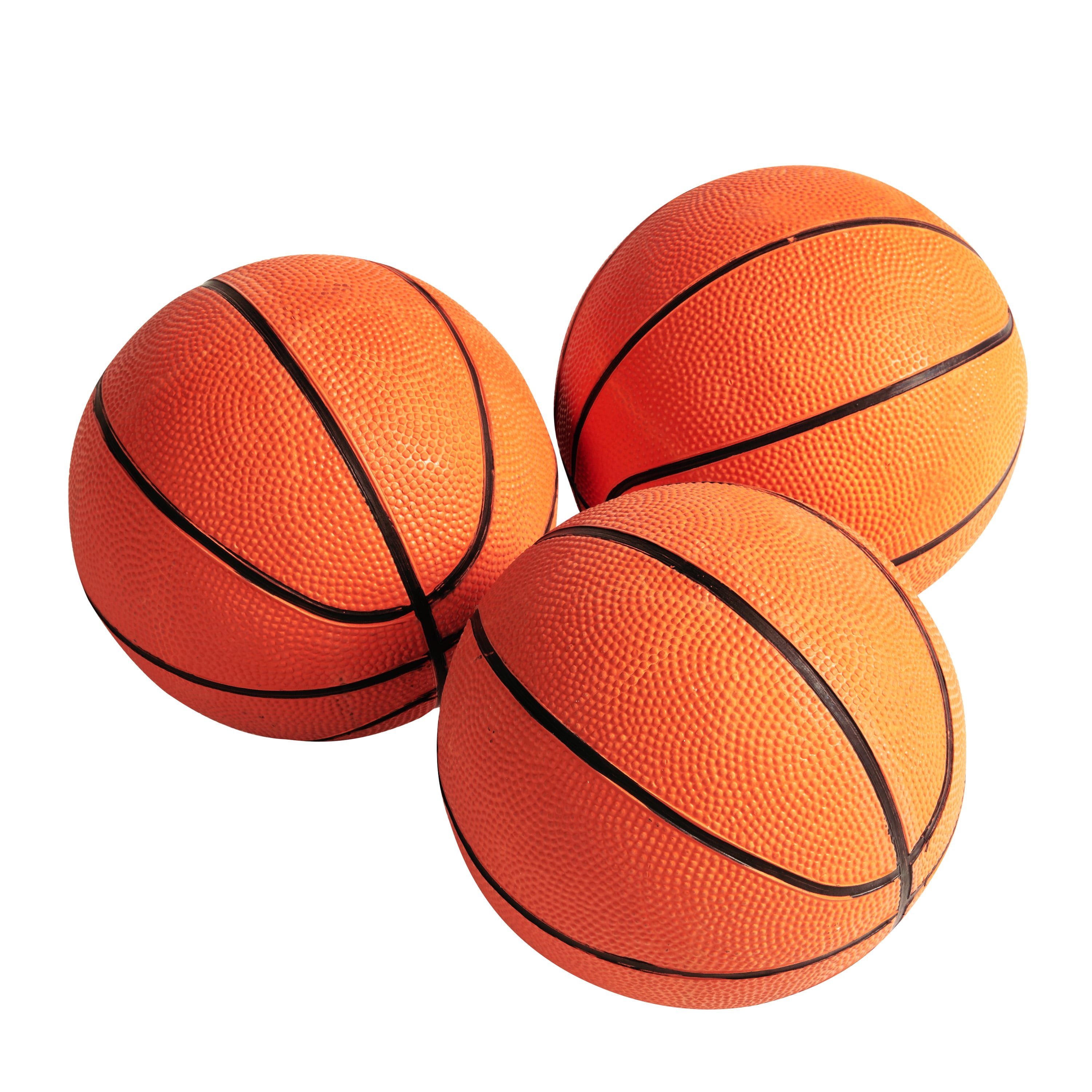 3 Packs 7 Inch Mini Inflatable Basketballs Plastic Replacement Basketballs 