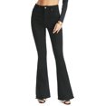 thumbnail image 1 of Jeans acampanados elásticos con curvas de forma completa para mujer, color negro, talla de bota 16, 1 of 5