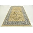 thumbnail image 2 of Unique Loom Leeds Narenj Rug Beige/Blue 5' 1" x 8' Rectangle Floral Traditional Perfect For Living Room Bed Room Dining Room Office, 2 of 7