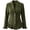 Army Green#1, variant on Corduroy Jacket Women, Plus Size Long Sleeve Lapel Button Army Green Blazer Jacket with Ruffle Hem and Lace Cuffs, Elegant Fall Outerwear Jacket XL