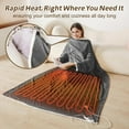 thumbnail image 4 of Electric Heated Robe Blanket with 10 Heat Settings & 12-Hour Timer, Wearable Sherpa Blanket with Foot Pocket and Sleeves, 50" x 70" + 18" Foot Cover, Grey, 4 of 6