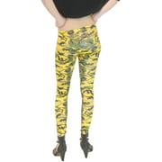 Vivians Fashions Long Leggings - Army Camouflage Junior and Junior Plus Sizes