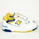 thumbnail image 1 of New Balance 550 Sneakers White Yellow Blue Men’s Size 5 Casual Athletic Shoes, 1 of 6