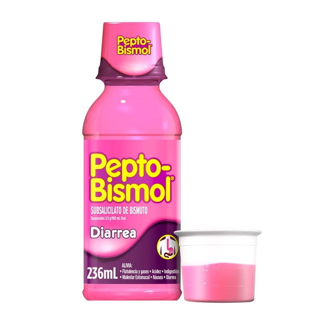 Antidiarreico Pepto-Bismol Suspensión Alivio para la diarrea Sabor Original 236 ml