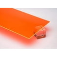 thumbnail image 2 of 1/8" (0.118") Orange Neon Fluorescent Acrylic Plexiglass Sheet 24"x12" Cast 3mm Thick Nominal Size AZM, 2 of 4
