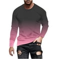 thumbnail image 1 of Haut Dégradé Imprimé pour Hommes Manches Longues Col Rond, 1 of 5