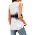 thumbnail image 5 of Women's Leaf Print Sleeveless Tank Top Casual Crew Neck Beach Cover Up Top, 5 of 5