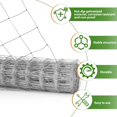 LOVMOR Farm Wire Fencing 4×165ft Woven Galvanized Cattle Panel Rolls of