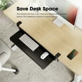 thumbnail image 3 of Fenge Keyboard Tray Under Desk, Pull Out Keyboard & Mouse Tray with C Clamp Mount, 3 of 8