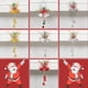 thumbnail image 1 of Christmas Metal Jingle Bell With Bowknot Hemp Rope Pendant DIY Craft For Christmas Tree Hanging Ornament Home Party Decoration3United Kingdom He Qiyong unisex, 1 of 1