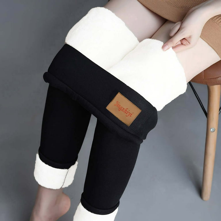 DDAPJ pyju Plus Size Fleece Lined Leggings for Women on Clearance