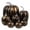 Bronze, variant on HCTSHG 7 Pcs Assorted Artificial Black Pumpkins Halloween Faux Rustic Decorative Foam Pumpkins for Fall Halloween Thanksgiving Tabletop Centerpiece Kitchen Decor