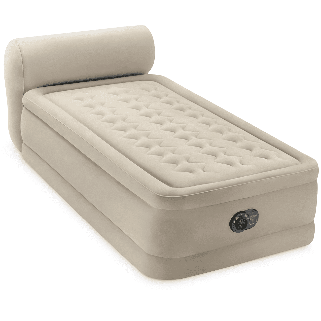 Intex Ultra Plush Dura Beam Deluxe Airbed with Built In Pump & Headboard Queen 