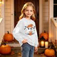 thumbnail image 6 of Fancifize Boys Girls Cute Ghost Graphic Fleece Sweatshirts, Halloween Holiday Print Pullover Tops for Kids 2-15 Years, 6 of 6