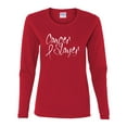 thumbnail image 2 of Slayer Awareness Womens Graphic Long Sleeve T-Shirt, Red, Large, 2 of 3