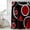 Red Black, variant on Black Brown Shower Curtain, Waterproof Shower Curtains for Bathroom, White Circle Modern Minimalist Geometric Washable Fabric Bathtub Curtain Set Bath Decor with 12 Hooks Stall 36"x72"