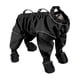 thumbnail image 5 of Pantalones de nieve para perros, zapatos, protector de patas para mascotas, botas con tirantes para perros, leggings para patas para correr sobre Negro 2XL, 5 of 8