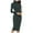 Green, variant on Women's Turtleneck Ribbed Knit Long Sleeve Slim Fit Sweater Dress – Bodycon Midi Winter Pullover Dress