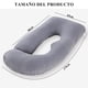 thumbnail image 2 of Almohada de Maternidad en Forma de U, Almohada de Maternidad para Apoyo Cuerpo Completo, Cómodos y Transpirables, con Funda Extraíble Terciopelo de Frijol, Gris, 2 of 7