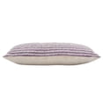 thumbnail image 5 of Laddha Home Designs Hand Stitched Striped Cotton Lumbar Pillow Cover - 36" - Purple and Red, 5 of 10