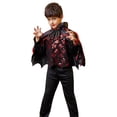 thumbnail image 1 of Disfraz de vampiro de Disney para niños, disfraz de fantasía para fiesta de Halloween, ropa de Cosplay para niños y niñas, vestido de juego de rol para carnaval, 1 of 4