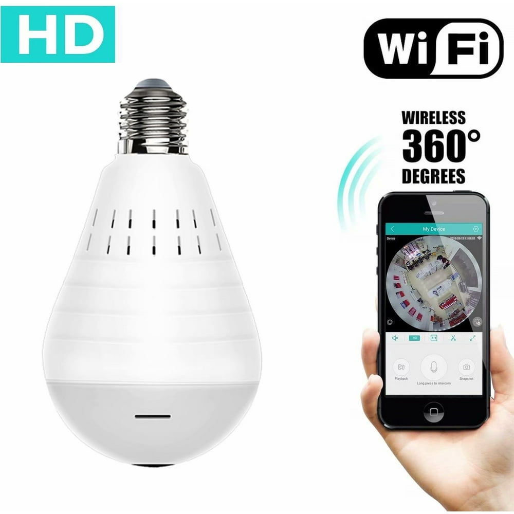 Light Camera Security WiFi Wireless Smart Bulb Camera Home Security