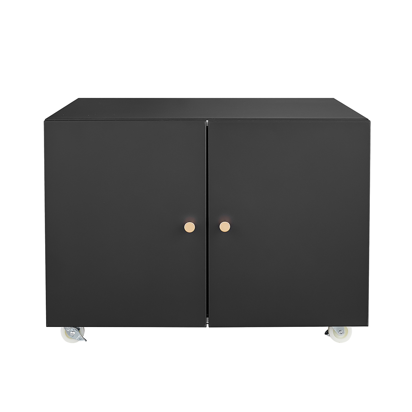 Tzou Steel Printer Cabinet with Wheels - Mobile Printer Stand with Adjustable Shelf & Storage for Home Office, Compact File Cabinet for Small Spaces