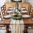 thumbnail image 6 of Brown White Stripe Round Placemats Set of 2 for Dinning Tables,Heat-proof Braided Table Mats 15 Inch,Modern Rustic Vertical Striped Washable Place Mat for Kitchen Restaurant Party Decor Table Setting, 6 of 9