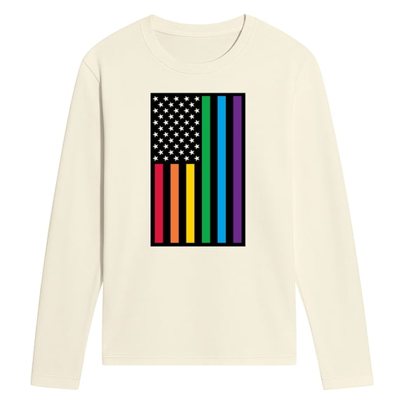 Instant Message - Pride Flag Long Sleeve Graphic T-Shirt