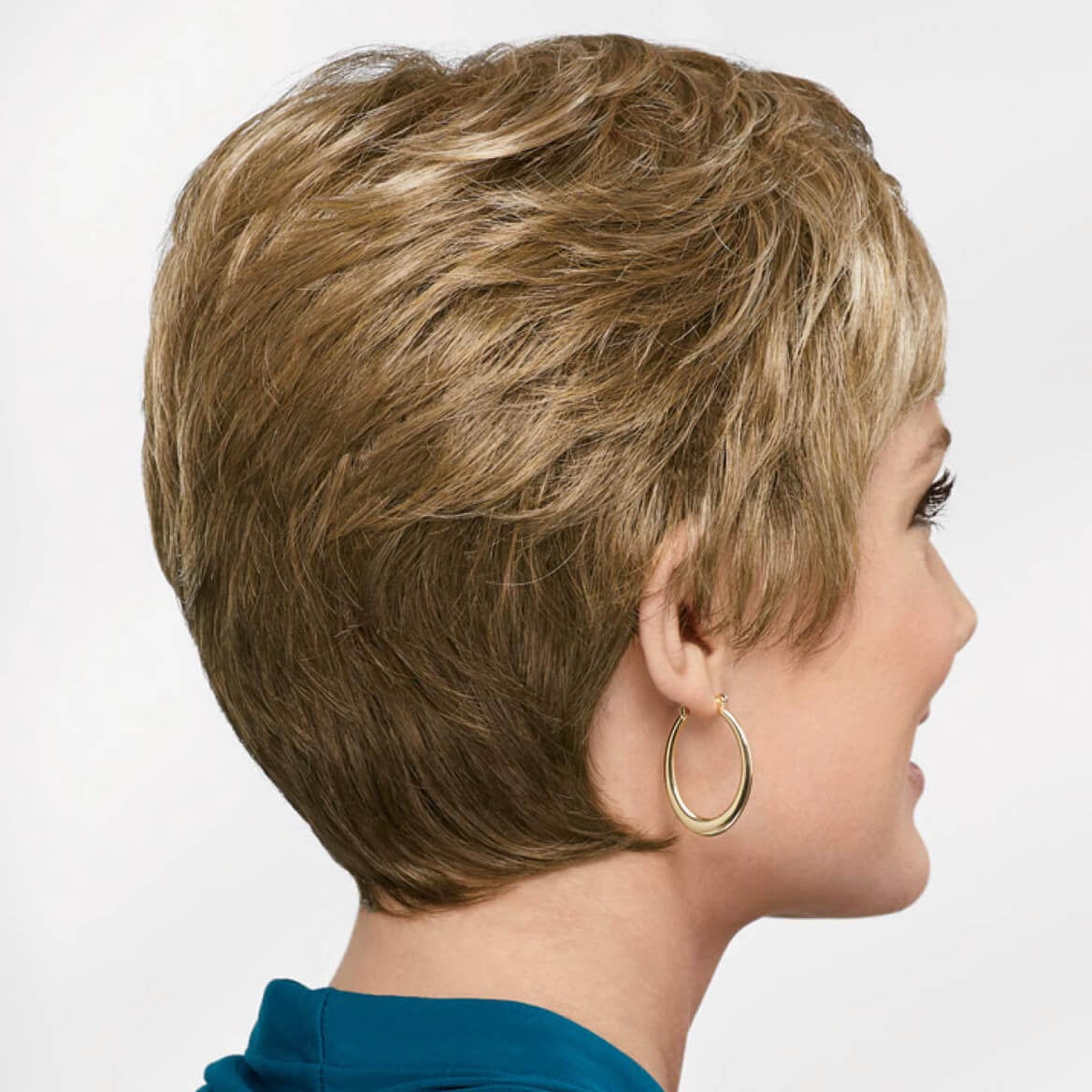 Casey WhisperLite Wig by Paula Young - Short, Ultra-Chic Pixie Wig with Neat, Straight Layers / Multi-tonal Shades of Blonde, Silver, Brown, and Red