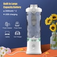 thumbnail image 3 of Licuadora portátil para batidos y smoothies, exprimidor de frutas de 600 ml., 3 of 7