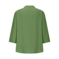 thumbnail image 5 of Womens Short Sleeve Tops Women's Fashion Casual V Neck Down Short Sleeve Top T Shirt Tops for Women, 5 of 6