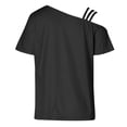 thumbnail image 7 of Conairie Women Cold Shoulder Tops Loose Solid Short Sleeve T-Shirt Breathable Beach Vacation Clothes Summer 2026 Black L, 7 of 7