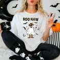 thumbnail image 4 of Boo Haw Ghost Cowboy Halloween T-Shirt – Funny Western Spooky Tee for Fall, Trick or Treat & Costume Lovers, 4 of 6