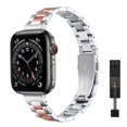 thumbnail image 1 of Correa fina de Metal para mujer para Apple Watch 38mm 40mm 41mm correa de pulsera delgada de acero inoxidable para iWatch SE 8/7/6/5/4/3/2/1 pulsera Tan Jianjun unisex, 1 of 2