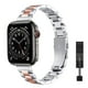 thumbnail image 1 of Correa fina de Metal para mujer para Apple Watch 38mm 40mm 41mm correa de pulsera delgada de acero inoxidable para iWatch SE 8/7/6/5/4/3/2/1 pulsera Tan Jianjun unisex, 1 of 2
