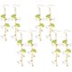thumbnail image 1 of 4Pair 304 Stainless Steel Dangle Stud Earrings for Women Acrylic Flower Pendants Golden 95mm 4pair, 1 of 5