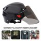 thumbnail image 3 of 1 casco de motocicleta moderno para ciclismo, protector para deportes al aire libre, para mujer y hombre (negro), 3 of 8