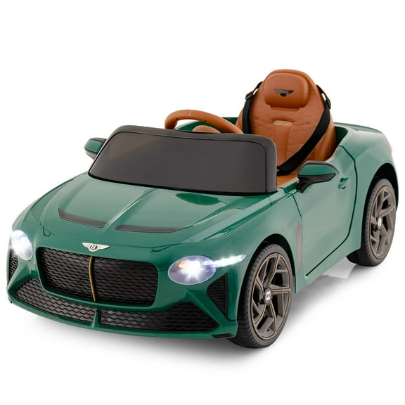 Costway 12V Licensed Bentley Bacalar Kids Electric Ride-on Car with Remote Control Green