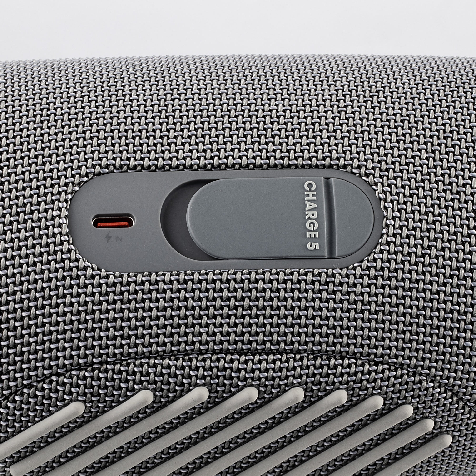 JBL Charge 5 Portable Bluetooth Speaker, IP67 Waterproof, 20 Hour Battery, Gray Bundle with Travel Case (International Model)