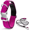 thumbnail image 2 of Black Rhino - Tactical Dog Collar Ultra-Soft Neoprene Padded Dog Collars for Medium, Large, XL Dogs | Heavy Duty Metal Buckle | Padded Handle for Dog Training (Large, Pink), 2 of 7