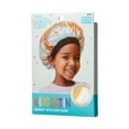thumbnail image 5 of KISS Colors & Care Kids High Quality Satin Wide Band Bonnet – Tie Dye Orange Blue, 5 of 5