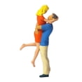 thumbnail image 3 of 1/64 Action Figures Collection Model Trains People Figures for Scenery Landscape Orange, 3 of 8