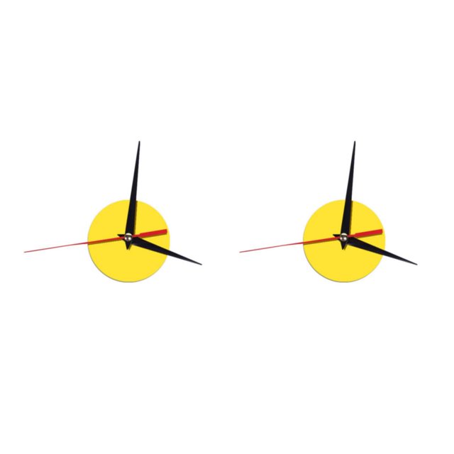 Mecanismo de reloj de pared Billuyoard Color Sólido Ajustable Antioxidante DIY Oro Pequeño 2Conjunto