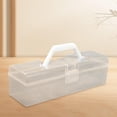 thumbnail image 3 of DOMELAY Roll Cake Box Cake Carrier Clear Rectangle Bread Box Cake Container Cake 34cmx10cmx9cm, 3 of 7