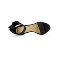 thumbnail image 4 of BLISSFUL STEP Women's Block Heels Zipper Buckle Ankle Strap Sandals Denim Black 6, 4 of 7