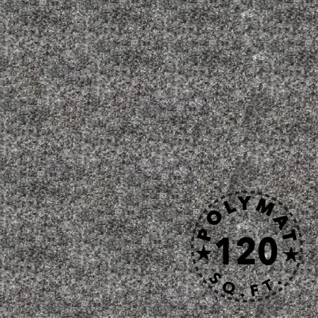 Laser Cut Felt 30 Feet Long by 4 Feet Wide Polymat Charcoal / Dark Grey Nonwoven Felt Fabric- Multipurpose Backed Durable Felt Fabric for Felt Crafts Handcrafted Bags Shapes Hats Accessories, easy to cut and shape ()